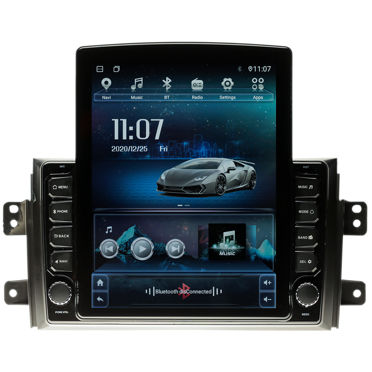Navigatie AUTONAV ECO Android GPS Dedicata Suzuki SX4 2006-2014, Model XPERT Memorie 16GB Stocare, 1GB DDR3 RAM, Butoane Si Volum Fizice, Display Vertical Stil Tesla 10" Full-Touch, WiFi, 2 x USB, Bluetooth, Quad-Core 4 * 1.3GHz, 4 * 50W Audio