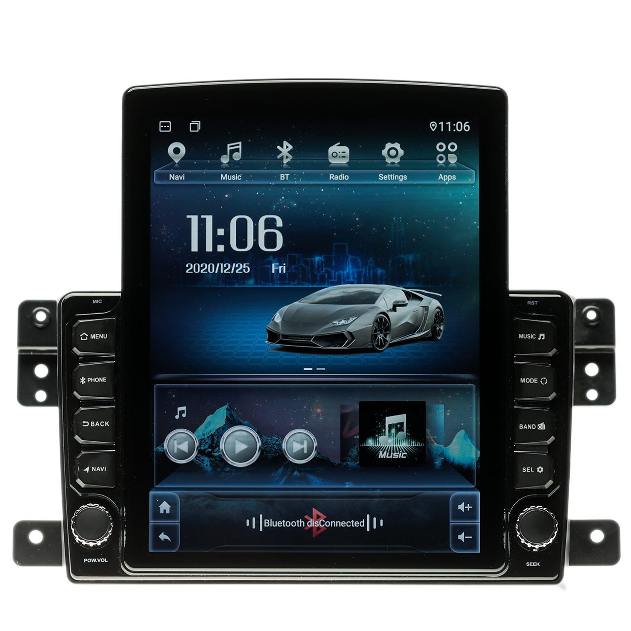 Navigatie AUTONAV ECO Android GPS Dedicata Suzuki Grand Vitara 2005-2013, Model XPERT Memorie 16GB Stocare, 1GB DDR3 RAM, Butoane Si Volum Fizice, Display Vertical Stil Tesla 10" Full-Touch, WiFi, 2 x USB, Bluetooth, Quad-Core 4 * 1.3GHz, 4 * 50W Audio