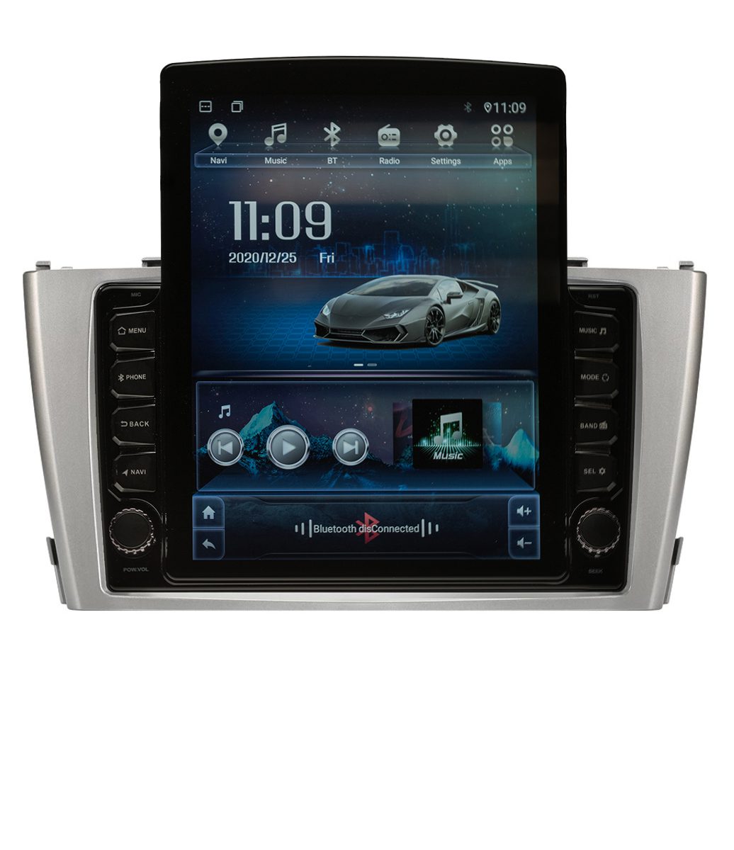 Navigatie AUTONAV Android GPS Dedicata Toyota Avensis 2008-2015, Model XPERT Memorie 256GB Stocare, 12GB DDR3 RAM, Display Vertical Stil Tesla 10″ Full-Touch, WiFi, 2 x USB, Bluetooth, 4G, Octa-Core 8 * 2.0GHz, 4 * 50W Audio