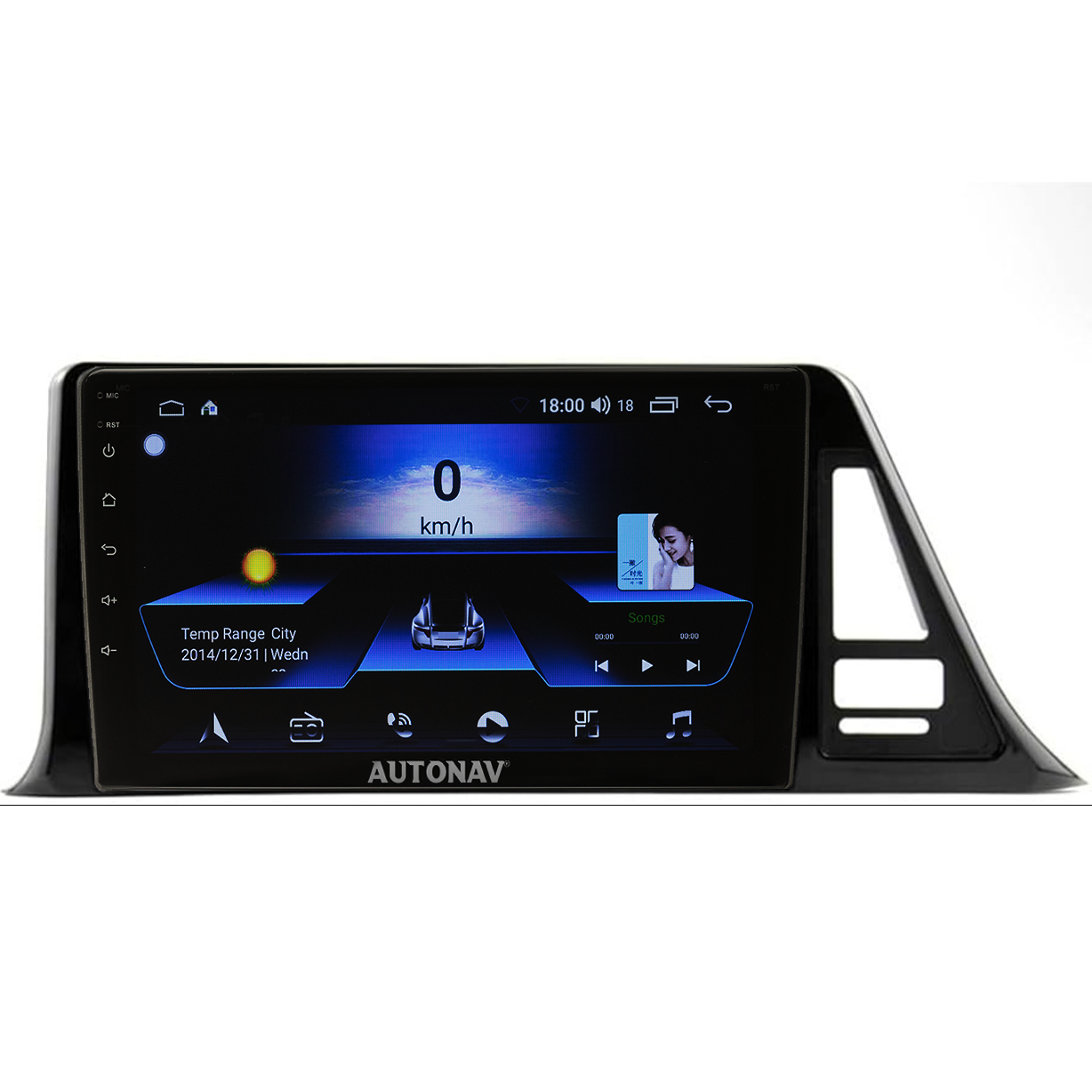 Navigatie AUTONAV Android GPS Dedicata Toyota C HR Dupa 2016, Model Classic, Memorie 256GB Stocare, 12GB DDR3 RAM, Display 9″ Full-Touch, WiFi, 2 x USB, Bluetooth, 4G, Octa-Core 8 * 2.0GHz, 4 * 50W Audio
