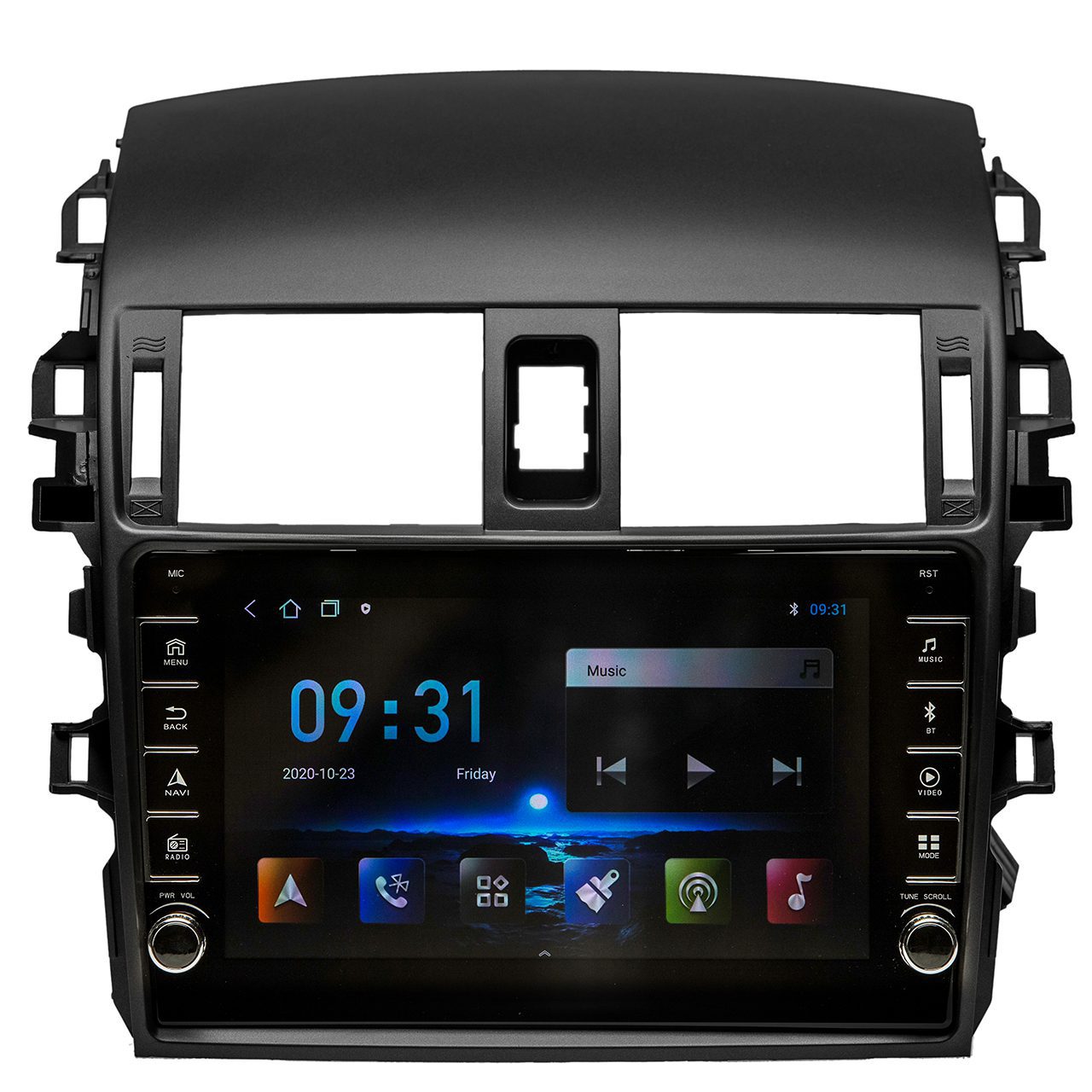 Navigatie AUTONAV Android GPS Dedicata Toyota Corolla E140/E150 2009-2013, Model PRO 64GB Stocare, 4GB DDR3 RAM, Display 8″ , WiFi, 2 x USB, Bluetooth, 4G, Octa-Core 8 x 2.0GHz, 4 x 50W