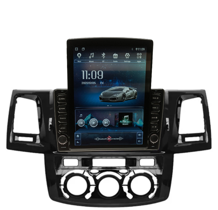 Navigatie AUTONAV ECO Android GPS Dedicata Toyota Hilux 7 2004-2015, Model XPERT Memorie 16GB Stocare, 1GB DDR3 RAM, Display Vertical Stil Tesla 10″ Full-Touch, WiFi, 2 x USB, Bluetooth, Quad-Core 4 * 1.3GHz, 4 * 50W Audio