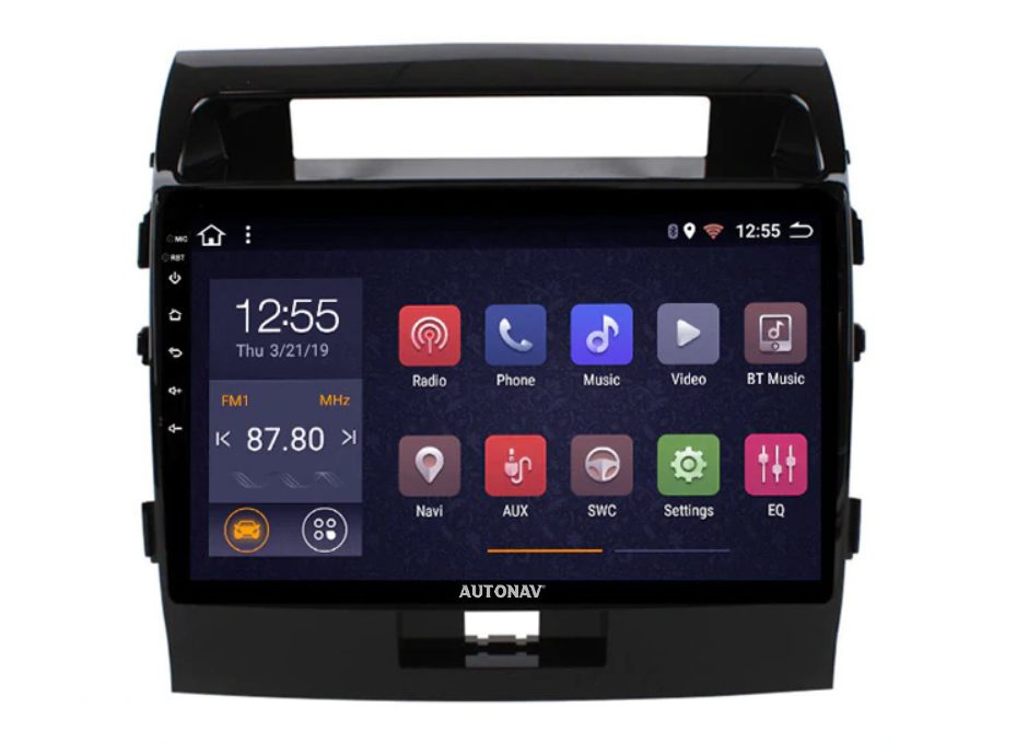 Navigatie AUTONAV Android GPS Dedicata Toyota Land Cruiser 2007-2017, Model Classic, Memorie 256GB Stocare, 12GB DDR3 RAM, Display 10″ Full-Touch, WiFi, 2 x USB, Bluetooth, 4G, Octa-Core 8 * 2.0GHz, 4 * 50W Audio