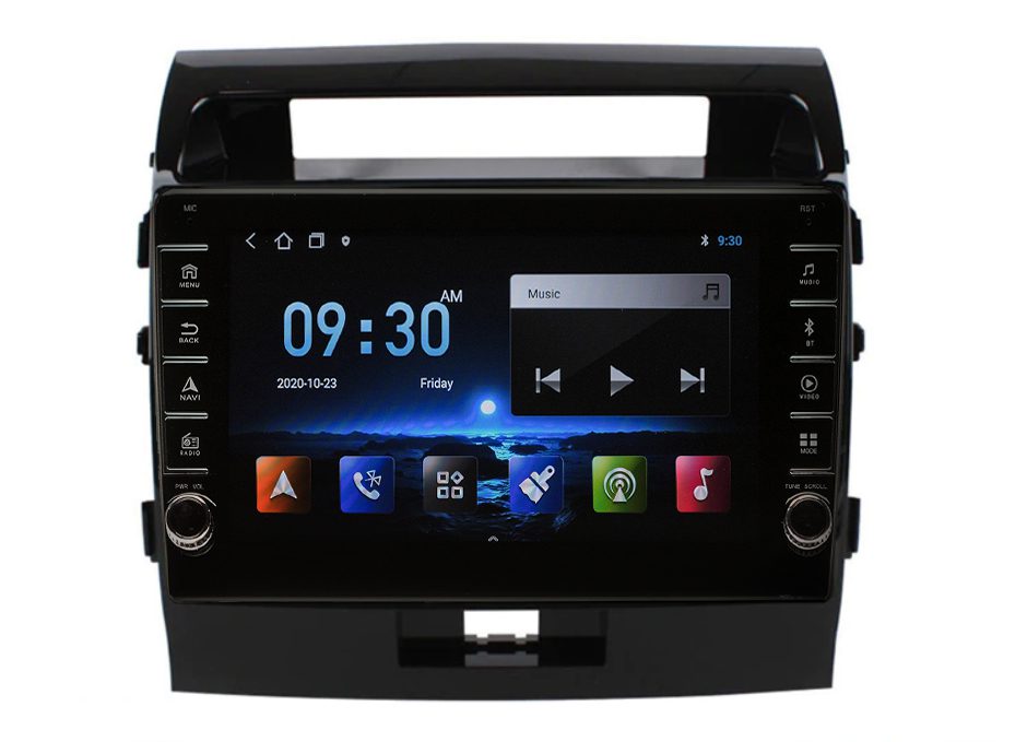 Navigatie AUTONAV Android GPS Dedicata Toyota Land Cruiser 2007-2017, Model PRO Memorie 128GB Stocare, 6GB DDR3 RAM, Display 9″ Full-Touch, WiFi, 2 x USB, Bluetooth, 4G, Octa-Core 8 * 2.0GHz, 4 * 50W Audio