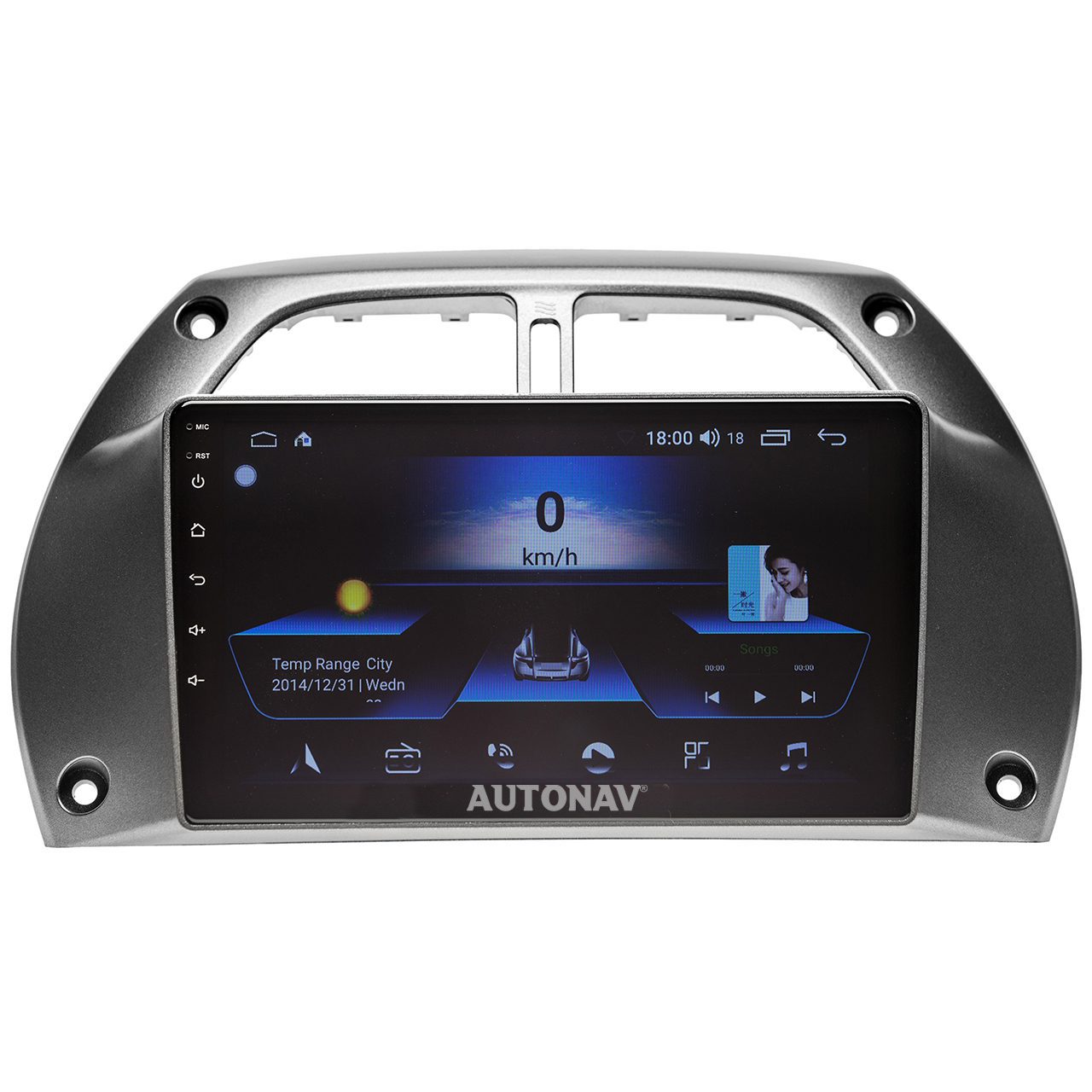 Navigatie AUTONAV Android GPS Dedicata Toyota RAV4 2000-2005, Model Classic, Memorie 64GB Stocare, 4GB DDR3 RAM, Display 9″ Full-Touch, WiFi, 2 x USB, Bluetooth, 4G, Octa-Core 8 * 2.0GHz, 4 * 50W Audio