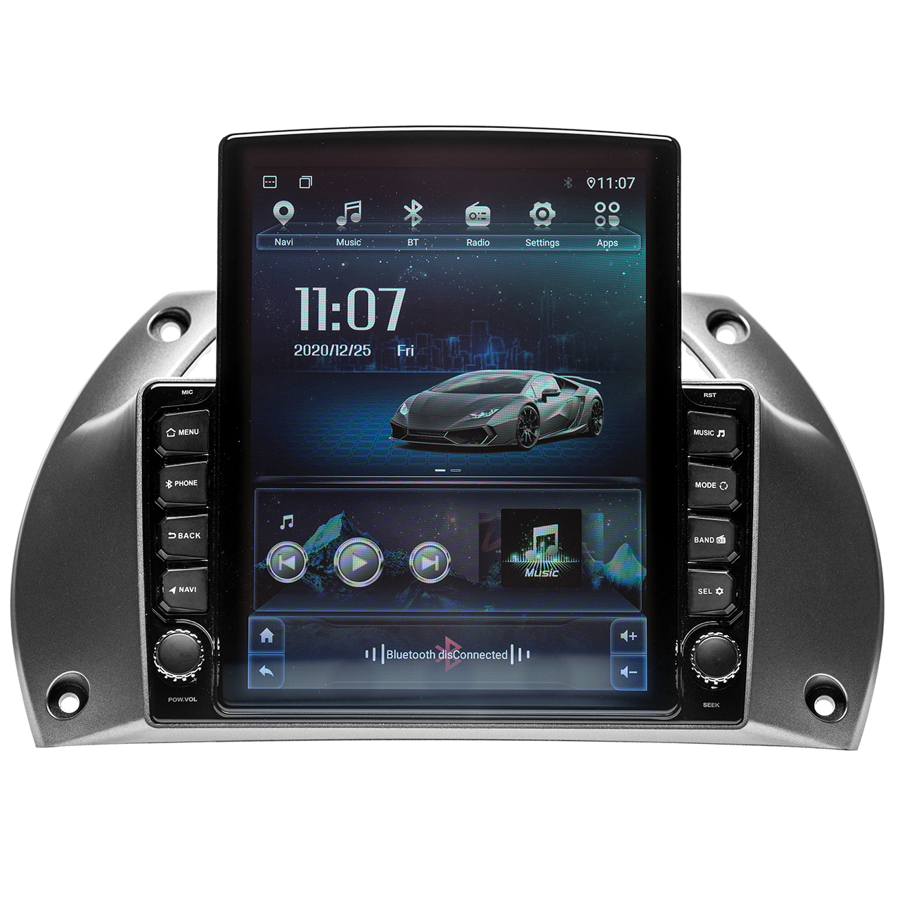 Navigatie AUTONAV ECO Android GPS Dedicata Toyota RAV4 2000-2005, Model XPERT Memorie 16GB Stocare, 1GB DDR3 RAM, Butoane Si Volum Fizice, Display Vertical Stil Tesla 10″ Full-Touch, WiFi, 2 x USB, Bluetooth, Quad-Core 4 * 1.3GHz, 4 * 50W Audio