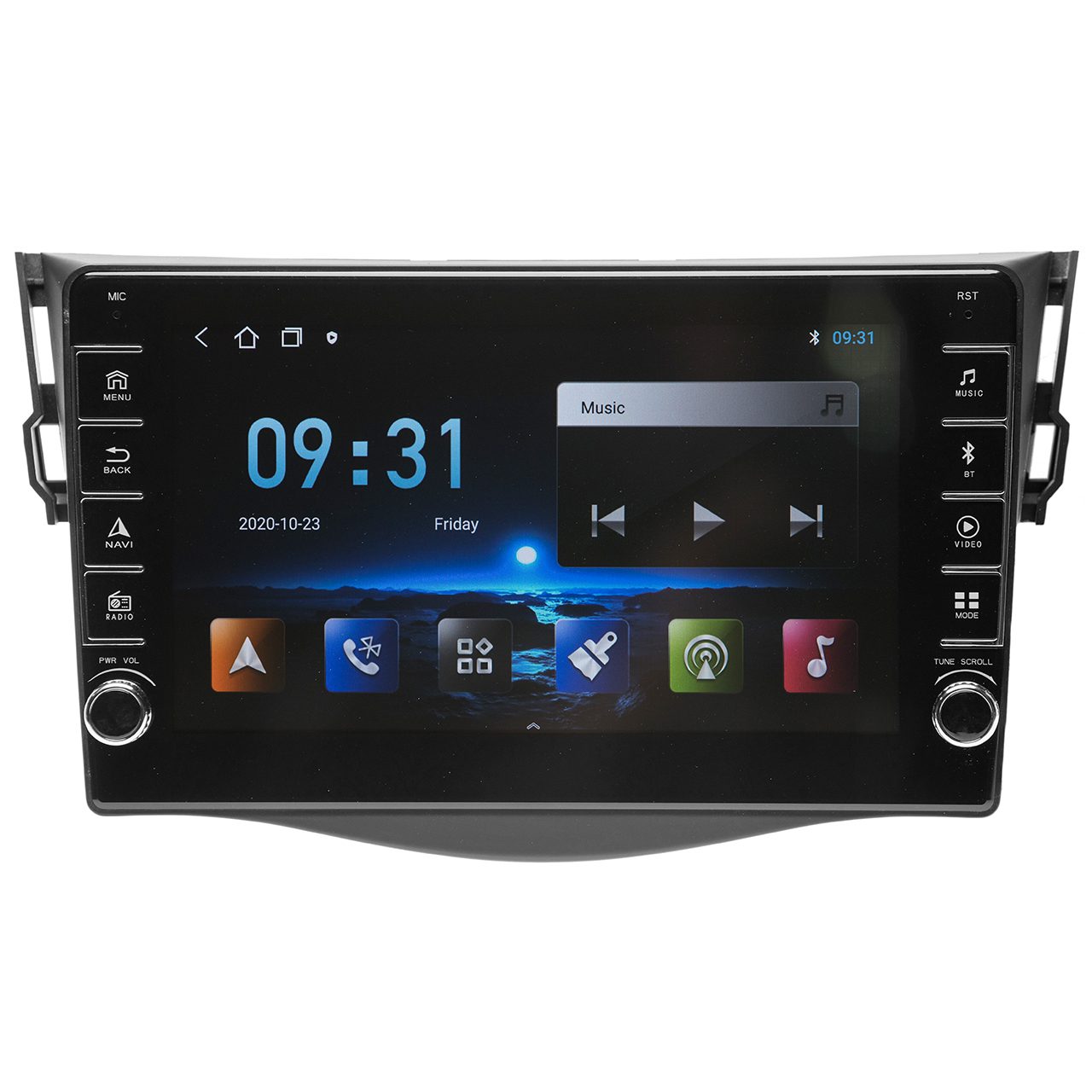 Navigatie AUTONAV Android GPS Dedicata Toyota RAV4 2005-2012, Model PRO Memorie 256GB Stocare, 12GB DDR3 RAM, Butoane Laterale Si Regulator Volum, Display 8″ Full-Touch, WiFi, 2 x USB, Bluetooth, 4G, Octa-Core 8 * 2.0GHz, 4 * 50W Audio