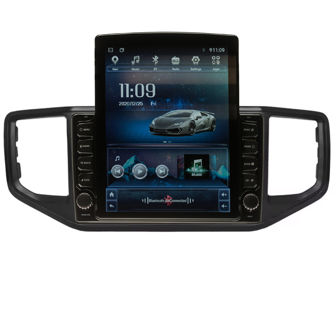 Navigatie AUTONAV ECO Android GPS Dedicata Volkswagen Amarok 2016-2021, Model XPERT Memorie 16GB Stocare, 1GB DDR3 RAM, Display Vertical Stil Tesla 10″ Full-Touch, WiFi, 2 x USB, Bluetooth, Quad-Core 4 * 1.3GHz, 4 * 50W Audio