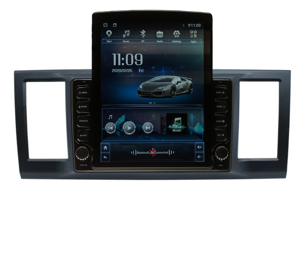 Navigatie AUTONAV ECO Android GPS Dedicata Volkswagen Caravelle Transporter T6 2016-2021, Model XPERT Memorie 16GB Stocare, 1GB DDR3 RAM, Display Vertical Stil Tesla 10″ Full-Touch, WiFi, 2 x USB, Bluetooth, Quad-Core 4 * 1.3GHz, 4 * 50W Audio