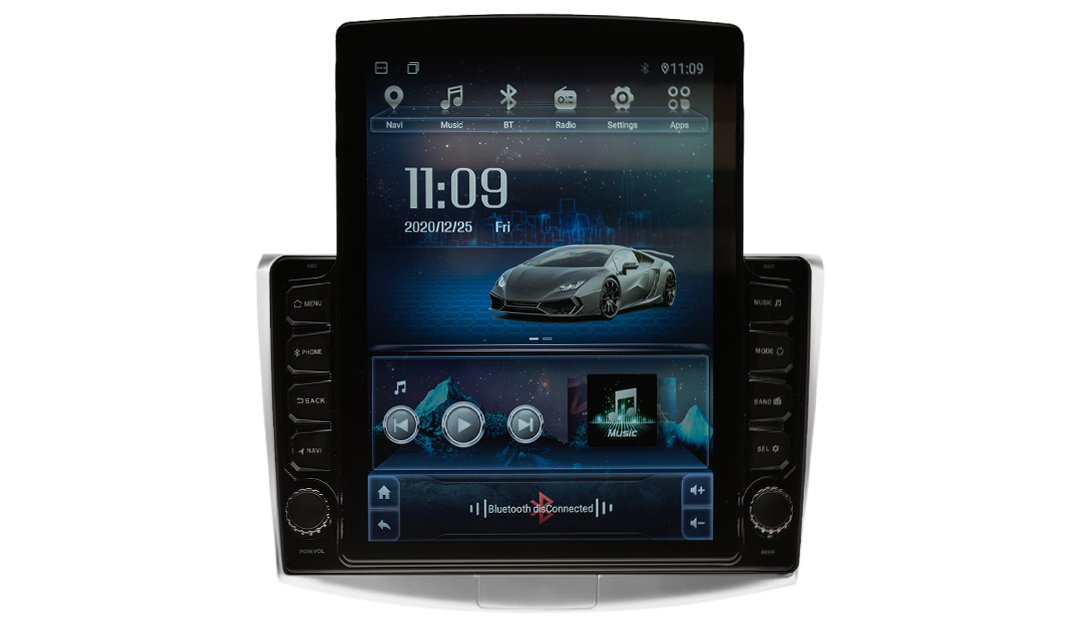 Navigatie AUTONAV ECO Android GPS Dedicata Volkswagen VW Passat B6 B7, Model XPERT Memorie 16GB Stocare, 1GB DDR3 RAM, Display Vertical Stil Tesla 10″ Full-Touch, WiFi, 2 x USB, Bluetooth, Quad-Core 4 * 1.3GHz, 4 * 50W Audio