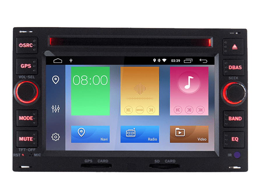 Navigatie AUTONAV Android GPS Dedicata VW Passat B5, Golf 4, T5, Bora / Jetta 4, Polo, Sharan etc. cu DVD-Player, 64GB Stocare, 2GB DDR3 RAM, Display 7″, WiFi, 2 x USB, Bluetooth, Quad-Core 4 x 1.8GHz, 4 x 50W
