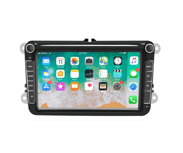 Navigatie AUTONAV ECO Android GPS Dedicata VW Gen Passat B6, B7, Golf 5, 6, Jetta, Polo, Touran etc., 16GB Stocare, 1GB DDR3 RAM, Display 8″ , WiFi, 2 x USB, Bluetooth, Quad-Core 4 x 1.3GHz, 4 x 50W Audio